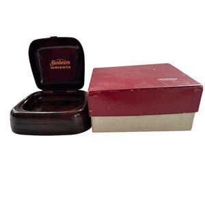 Vintage 1940's SUNBEAM SHAVEMASTER Original Hard Case‎ with Box NO RAZOR